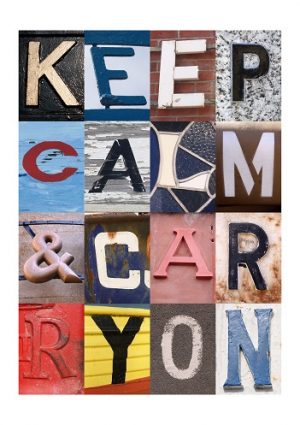 KEEP CALM AND CARRY ON, ACSII, VINTAGE LETTERS, LIMITED EDITION PRINT, FINE ART PRINT