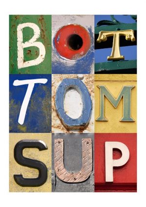 BOTTOMS UP, ACSII, VINTAGE LETTERS, FINE ART PRINT, LIMITED EDITION PRINT