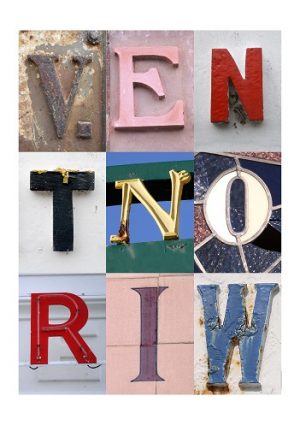 VENTNOR, ISLE OF WIGHT, ACSII, VINTAGE LETTERS, LIMITED EDITION PRINT, FINE ART PRINT