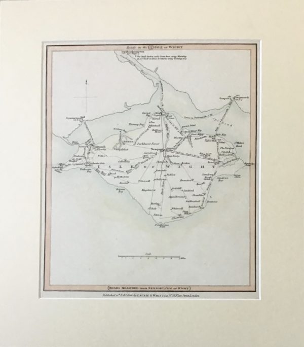 Isle of Man Wight Map Engraving