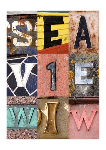 Seaview, Isle of Wight, vintage letters, limited edition print, fine art print