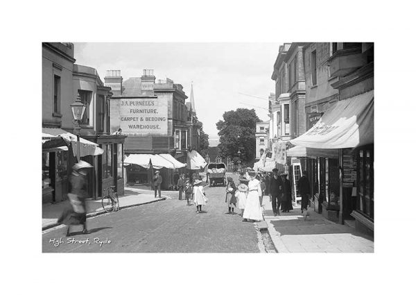 Vintage photograph Ryde High Street Isle Of Wight