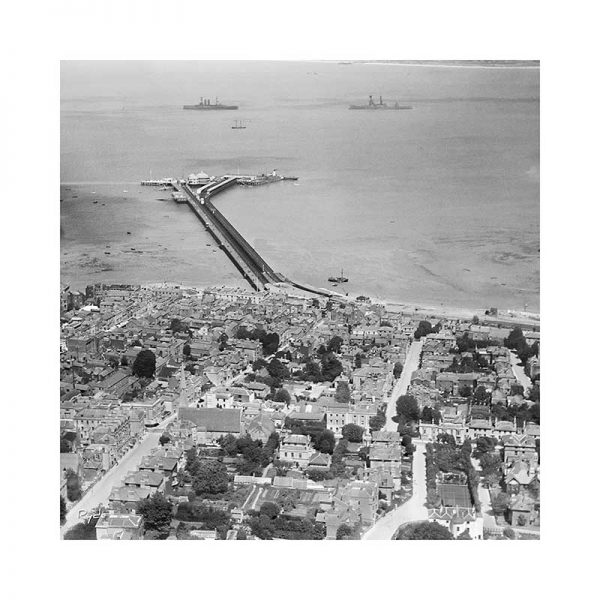 Vintage photograph Ryde Aerial Isle Of Wight
