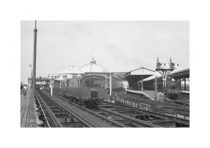 vintage photograph Tram Ryde Pier Isle Of Wight
