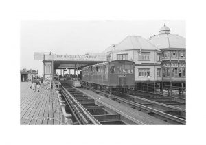 Vintage photograph Tram Ryde pier Isle Of Wight
