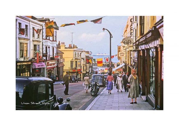 Vintage photograph Union Street Ryde Isle Of Wight