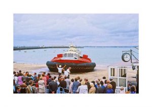 Vintage photograph of the Hovercraft Ryde Isle Of Wight