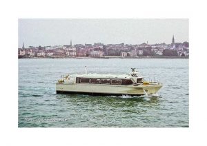 Vintage photograph Isle Of Wight Hovercraft