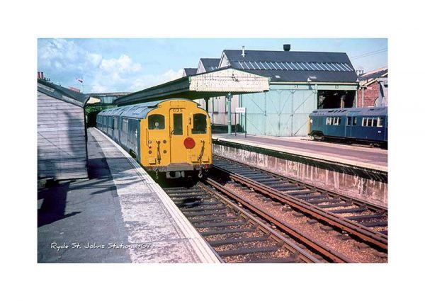 Vintage photograph Ryde St.Johns Station Isle Of Wight