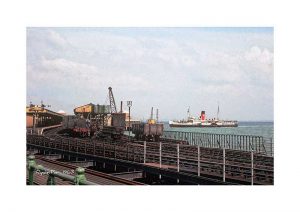 Vintage photograph Ryde Pier Isle Of Wight