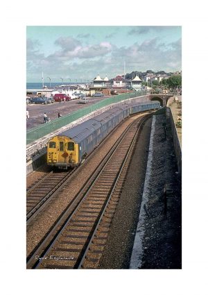 Vintage photograph Train Ryde Esplanade Isle Of Wight