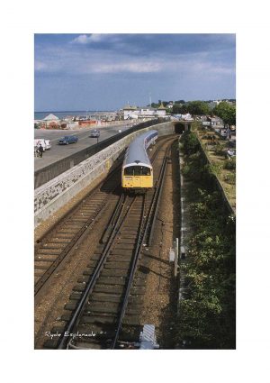 Vintage photograph Train Ryde Esplanade Isle Of Wight