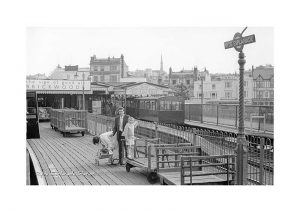 Vintage photograph Ryde Esplanade Station Isle Of Wight