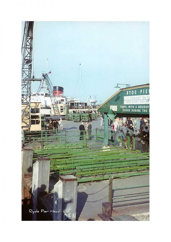 Vintage photograph Ryde Pier Head Isle Of Wight