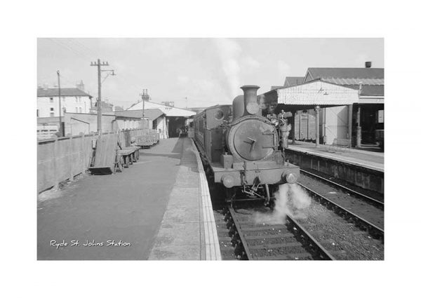 Vintage photograph Ryde St.johns Station Ryde Isle Of Wight