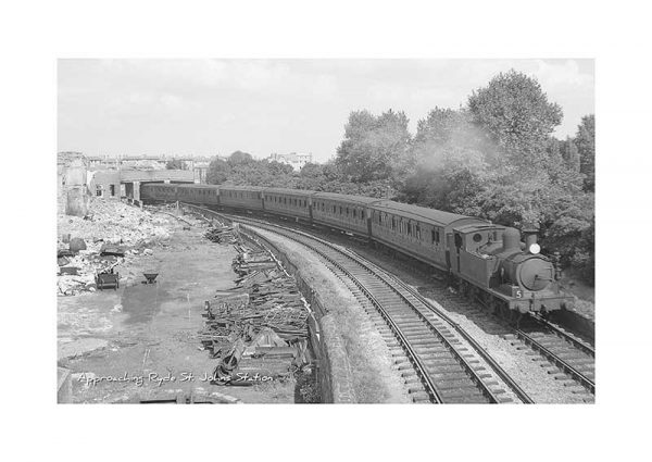 Vintage photograph Ryde St.johns Station Ryde Isle Of Wight