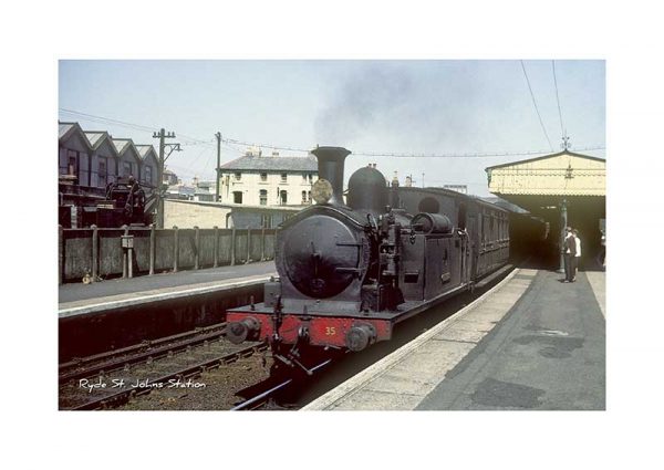 Vintage photograph Ryde St Johns Station Isle Of Wight