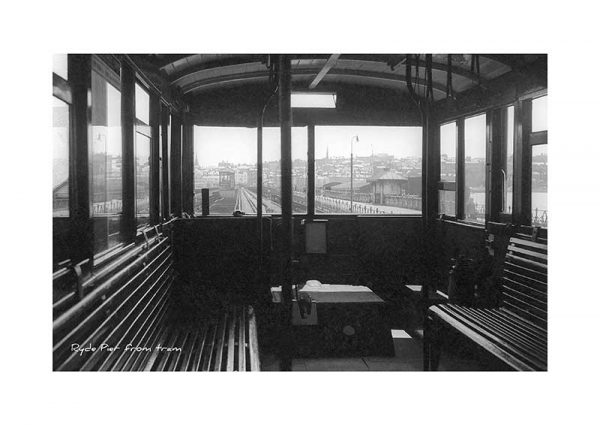 Vintage photograph Ryde Pier Tram Isle Of Wight