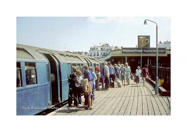 Vintage photograph Ryde Esplanade Station Isle Of Wight