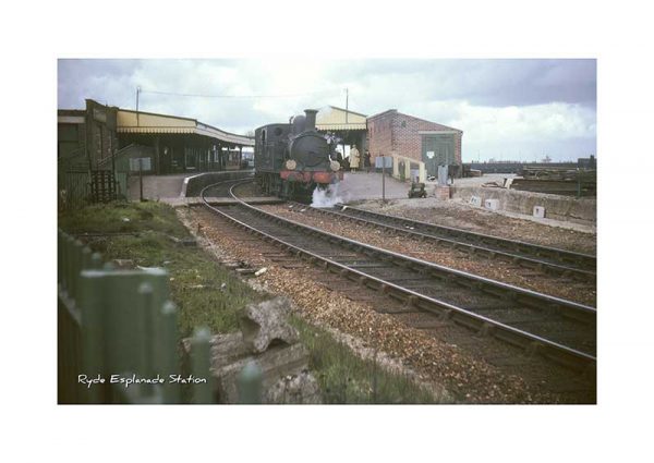 Vintage photograph Ryde Esplanade Station Isle Of Wight