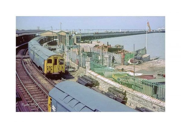 Vintage photograph Ryde Train Isle Of Wight