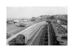 Vintage photograph Ryde Esplanade Station Isle Of Wight