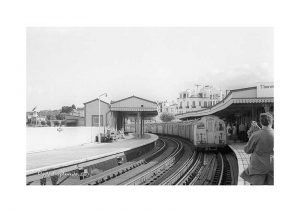 Vintage photograph Ryde Esplanade Station Isle Of Wight