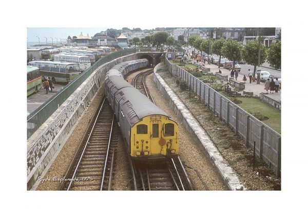 Vintage photograph Ryde Esplanade Station Isle Of Wight