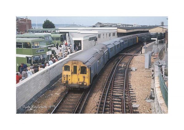 Vintage photograph Ryde Esplanade Station Isle Of Wight