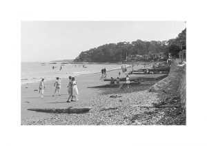 Vintage photograph of Seagrove Bay Seaview Isle Of Wight