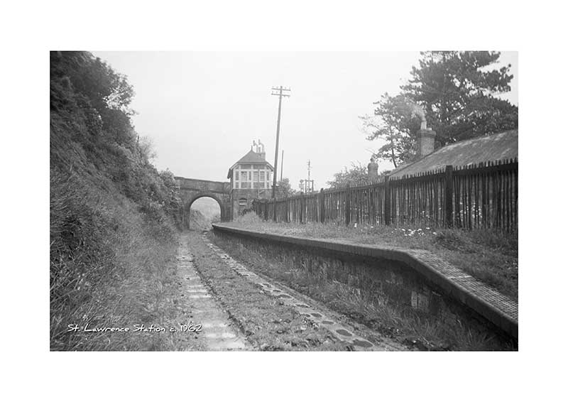 Vintage photograph St Lawrence Station Ventnor Isle Of Wight Vintage photograph St Lawrence Station Ventnor Isle Of Wight