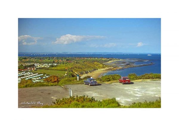 Vintage photograph Whitecliff Bay Isle Of Wight