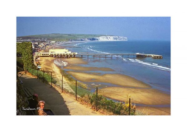 Vintage photograph Sandown pier Isle Of Wight