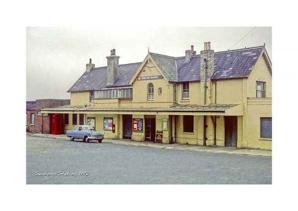 Vintage photograph Sandown Station Isle Of Wight