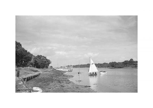 Vintage Photograph Wootton Creek Wootton Bridge Isle Of wight