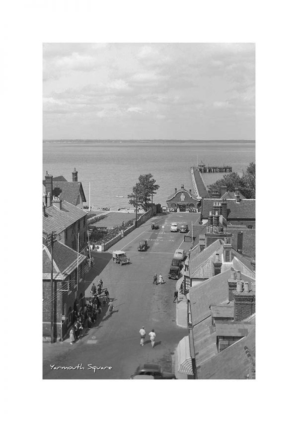 Vintage photograph Yarmouth Square Isle Of Wight