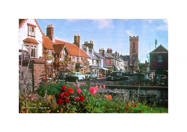 Vintage photograph Yarmouth Sqaure Isle Of Wight