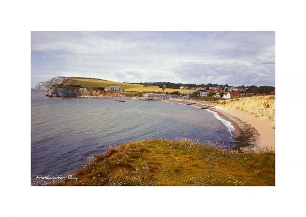 Vintage photograph Freshwater Bay Isle Of Wight