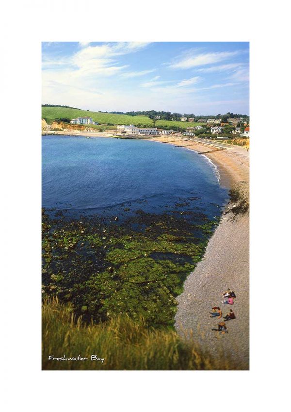 Vintage photograph Freshwater Bay Isle Of Wight