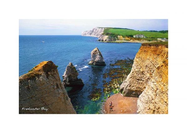 Vintage photograph Freshwater Bay Isle Of Wight