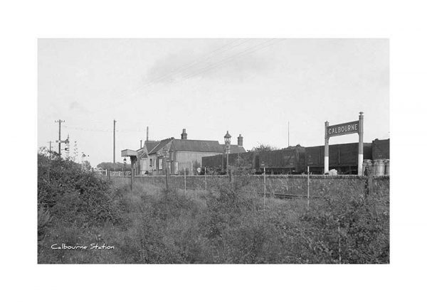 Vintage photograph Calbourne Station Isle Of Wight