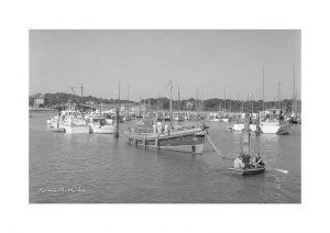 Vintage photograph Yarmouth Harbour Isle Of Wight