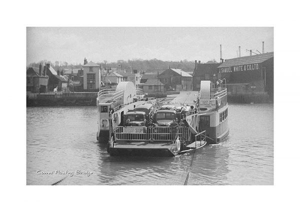 Vintage photograph The Floating Bridge Cowes Isle Of Wight