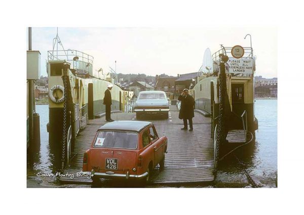 Vintage photograph The Floating Bridge Cowes Isle Of Wight