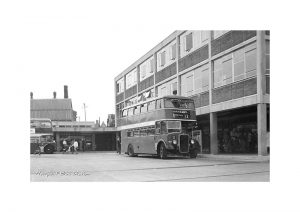 Vintage photograph Newport Bus Station Isle Of Wight