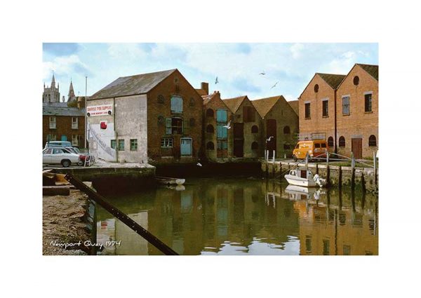 Vintage photograph Newport Quay Isle Of Wight