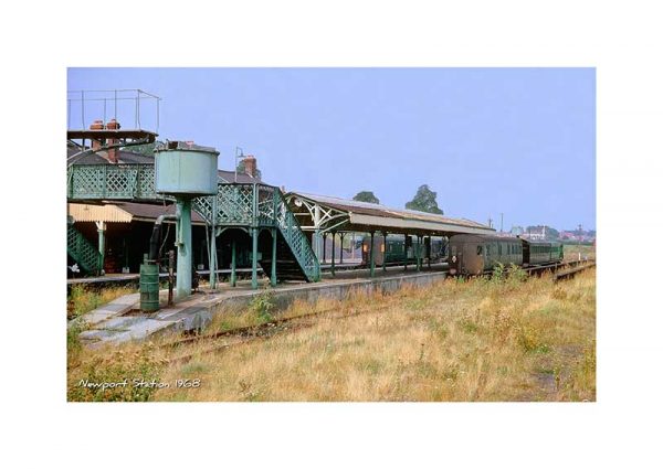 Vintage photograph Newport Station Isle Of Wight