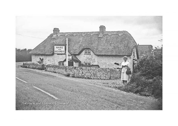 Vintage photograph The Hare and Hounds Downend Isle Of Wight