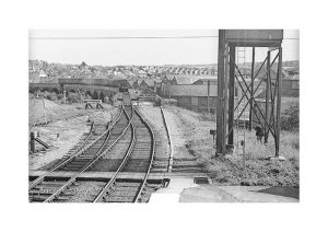 Vintage photograph Train approaching Newport Isle Of Wight