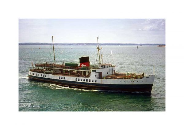 Vintage photograph of MV Brading Isle Of Wight